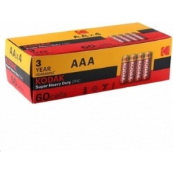 Kodak K3AHZ-S2 Super Heavy Duty Çinko Karbon Aaa Ince Kalem Pil 60'lı