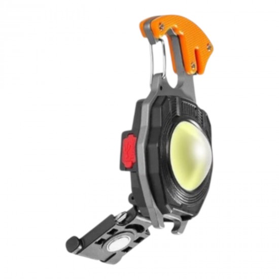 Niwalker Pro Kamp Feneri Çok Fonksiyonlu Fener Anahtarlık USB Çakmaklı Cam Kırıcı Kemer Kesici