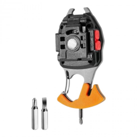 Niwalker Pro Kamp Feneri Çok Fonksiyonlu Fener Anahtarlık USB Çakmaklı Cam Kırıcı Kemer Kesici