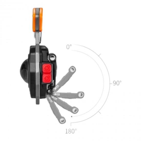 Niwalker Pro Kamp Feneri Çok Fonksiyonlu Fener Anahtarlık USB Çakmaklı Cam Kırıcı Kemer Kesici