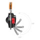 Niwalker Pro Kamp Feneri Çok Fonksiyonlu Fener Anahtarlık USB Çakmaklı Cam Kırıcı Kemer Kesici