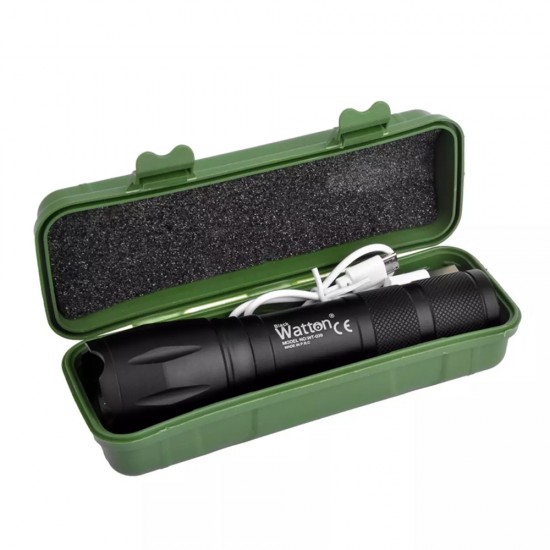 Powerbank Özellikli Uzun Menzilli EL Feneri Watton Wt-039 Powerbank Özellikli Uzun Menzilli EL Feneri Watton Wt-039