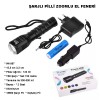 Şarjlı Pilli Zoomlu EL Feneri Watton Wt-087