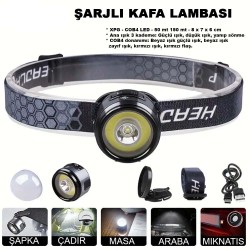 7 MOD ŞARJLI KAFA VE KAMP LAMBASI WATTON WT-618
